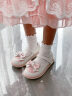 泰兰尼斯meta春季女童公主皮鞋宝宝洛丽塔软底单鞋 白/粉 28码 晒单实拍图