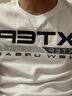 特步短袖 t恤男夏季新款透气T恤半袖运动服轻薄款上衣男 白色-9250（100%棉） S 实拍图