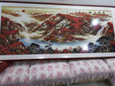 迅典国画山水画鸿运当头挂画客厅装饰画办公室字画风水画沙发背景墙画 A款【鸿运当头】 实木带框275*120CM(有机画膜） 实拍图