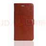 居小智适用小米redmi红米note5手机壳翻盖式皮套钱包款插卡外壳全包防摔软内壳磁扣保护套男女款 红米NOTE5【棕色】 实拍图