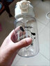 帕恰狗玻璃吸管杯ins风高颜值随手杯学生儿童塑料小众设计感水杯 吸管杯白色480ml 实拍图
