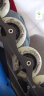 启杰（qigi） 启杰QIGI直排轮滑轮子溜冰鞋轮滑鞋轮子平花轮PU轮闪光轮子耐磨 A款黑白色4个76,4个80/配轴承 实拍图