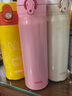 膳魔师（THERMOS） 进口保温杯男女士水杯办公旅行车载不锈钢轻便防漏礼品礼物JNL 502(CP)  樱花粉500ml 实拍图