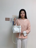 NINE WEST包包女款2025年最新款设计师款奢侈品女包斜挎包情人节礼物送女友 米白色 实拍图
