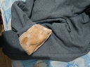 犹抱琵琶冬季羊羔绒运动裤女加绒加厚秋冬裤子宽松休闲卫裤女外穿女裤棉裤 灰色（加绒加厚） 3XL建议138-150斤 实拍图