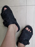 维斯威姆（Vxsvxm）男士凉拖鞋男女潮流牌韩版休闲外穿男生一字拖情侣防滑沙滩鞋凉鞋 vxsvxm纯黑 42 实拍图