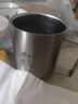 UKUK儿童316水杯防烫防摔不锈钢幼儿园马克杯学生喝水带手柄杯子带盖 [小恐龙]316钢水杯（无盖） 实拍图