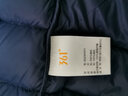 361°连帽轻薄羽绒服男2025年冬季通勤轻盈羽绒服保暖情侣运动外套 【男款】深墨蓝 M 实拍图