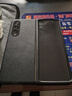 正件 适用三星Fold3手机壳保护套 W22保护壳 Z Fold3 5G保护套真皮翻盖世心系天下全包后背防摔超薄-黑 实拍图