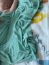 良良（liangliang）儿童夏凉被婴儿盖被宝宝毯子盖毯空调盖毯竹纺贴身冰丝毯 竹纤维针织盖毯（125*115cm）-大格-绿色 实拍图
