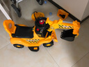 维茵儿童电动挖掘机挖挖机可坐可骑模型大号1-5岁宝宝男孩玩具挖土车 大号电动（升级加厚音乐带后兜） 实拍图