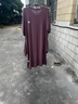 轩靓（XULEN）睡衣女莫代尔棉凉感短袖女连衣裙大码家居服 62573雾紫 L  实拍图