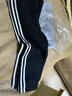 阿迪达斯（adidas）男裤长裤 25冬新款跑步训练裤休闲时尚裤透气舒适针织棉质运动裤 经典黑/时尚三条纹/热销款 L 【175-180cm/150-160斤】 实拍图