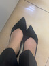 朴尼斯 Pounise 单鞋女韩版大码船鞋平底柔软 PQM-02 黑色 41/255(1.5)  实拍图