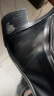 洛梦希菲（ROMOHIPH）品牌圆头系带马丁靴女春秋大头靴粗高跟短靴 黑色单里 36 晒单实拍图