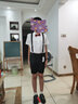 衣诺坊 六一儿童礼服演出服 幼儿园表演服套装 小学生大合唱演出服装 黑色男:衬衫+短裤+背带+领结袜子 160 （建议体重：81-95斤） 实拍图
