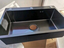 KOFEHLR厨房304不锈钢纳米水槽黑色加厚洗碗池大容量单槽手工洗菜台下盆 68*45CM  抽拉龙头黑色水槽套装 实拍图