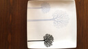 INSCRIPTION手绘日式方形陶瓷盘子餐厅家用菜盘西餐盘牛排盘早餐盘子陶瓷餐具 树林大盘 实拍图
