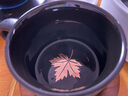 无泥（WUNI）欧式轻奢陶瓷咖啡杯配底座黑色磨砂马克杯配勺简约创意咖啡厅杯子 枫叶-极夜杯（配勺+相思底座） 实拍图