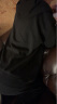 无印良品（MUJI）男女通用 紧密编织 毛圈棉 拉链连帽衫 男式女式无性别 ABI05A1A 黑色 XXS-XS (150/72A) 晒单实拍图
