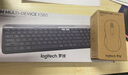罗技（Logitech） K580 无线蓝牙键盘 超薄键盘 安静办公学生手机支架键鼠套装平板电脑办公键鼠套装 毕业高考礼物 K580 星空灰+M650L黑(中大手套装) 实拍图