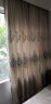 柏拉图欧式简约现代刺绣花镂空窗帘布纱定制窗帘成品遮光客厅卧室 （花开富贵）浅灰 挂钩加工/一米宽/要几米拍几件 实拍图
