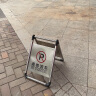 腾驰（CT）不锈钢标志牌告示牌 禁止停车警示牌停车桩 折叠款（请勿泊车） 实拍图