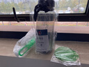富光太空杯子男女士学生运动便携过滤茶杯防摔户外大容量塑料健身水壶 常规型-睿智黑- 600ml 1个 实拍图