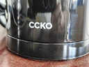 CCKO旅行电热水壶便携式烧水壶双层不锈钢电水壶小型迷你家用开水壶 电热水壶黑色 0.5L 实拍图