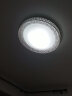 灵翔之光卧室灯吸顶灯无极遥控led灯具温馨简约现代薄家用房间灯2026新款 鸟巢直径50cm  36w三色 实拍图
