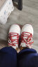 唐狮（TonLion）女鞋春夏季2024鞋子女厚底板鞋女士休闲老爹鞋女运动潮鞋 白红36 实拍图