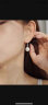 LnieerS925银珍珠耳环女小众设计感高级耳钉2024新款银耳钩耳坠法式耳饰 珍珠耳环一对【S925银】 晒单实拍图