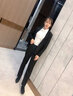 桑影（SANRDYON）职业装女装套装长袖工作服西服外套女士工装面试正装小西装女 黑西装+西裤 L（建议101-110斤） 实拍图