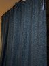 伊帘坊窗帘成品加密加厚仿亚麻棉麻纯色卧室客厅定制遮光窗帘布窗纱拼接窗帘 深蓝色 1.5米宽*2.7米高挂钩式可改高度 实拍图