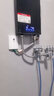 格林姆斯（GLEMOS）GL10 即热式电热水器 速热家用大水量洗澡 高温浴缸洗 多模变频恒温五大沐浴模式智能供水热水器 10000W 典雅黑 实拍图
