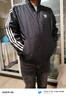 三叶草（Adidas）经典款 黑白 侧边三条纹 立领长袖 梭织 风衣 夹克 外套 男女 GN3535/JM2716 L 实拍图