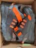 Skechers斯凯奇岚霖系列儿童棉鞋男童冬鞋耐磨大童加绒运动鞋405230L 炭灰色/橘色/CCOR 32 实拍图
