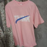 索宾驰（SUOBINCHI）短袖t恤女夏季宽松潮牌印花短袖t恤 粉色 S 实拍图