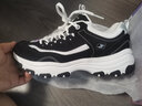 斯凯奇（Skechers）女鞋秋冬2025新款经典熊猫鞋轻便运动鞋休闲鞋厚底增高老爹鞋女 黑色/白色-BKW/女 36 实拍图