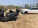 MOTOBOY骑行服男摩托车衣服冬赛车机车服套装骑行裤防风防水防摔摩旅四季 J07P06套装白灰 M 实拍图