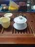 九楼阁 景德镇青花釉下彩手绘高白陶瓷盖碗功夫茶具茶杯三才碗180ml 清雅 不带礼盒 实拍图