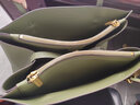CHARLES&KEITH质感纯色大容量手提包托特包包女包女士生日礼物CK2-30781650-6 Olive橄榄绿色 XL 实拍图