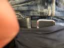 古驰（GUCCI）腰带 男士经典款方扣板扣皮带 GG压纹牛皮腰带商务休闲 黑色【配原装盒】403941 90cm(适合2尺6-2尺7腰围) 实拍图