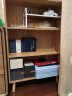 PULATA 书架北欧简约落地木腿多功能置物架书架 三层储物简易文件柜子  DT3230105 实拍图