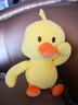 网红同款抖音跳舞小黄鸭大黄鸭毛绒玩具公仔布娃娃玩偶睡觉抱枕送女生女友520七夕情人节节生日礼物礼品 如图 30厘米【送海豚挂件】 实拍图