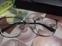 CHASM近视眼镜男痞帅型男大脸钛材眼镜框架女配防蓝光变色高度近视散光 黑银百搭款 配1.60防蓝光护目镜片(度数备注) 实拍图