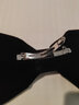 海伊朵超大号黑色丝绒蝴蝶结发夹轻奢优雅小众复古后脑勺夹子发顶夹网红 黑色丝绒复古大蝴蝶结发夹 实拍图