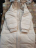 A21冬季女装连帽休闲中长款棉服厚显瘦直筒毛领韩版外套 浅卡其 M 实拍图