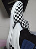 法拉步韩版潮流一脚蹬懒人鞋男冬季新款ulzzang黑白格子休闲帆布鞋板 黑白色（803） 41 (255mm) 实拍图