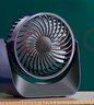 维肯【自带电池】桌面风扇小风扇桌面充电电风扇游戏散热电脑办公室迷你便携usb小型床头学生宿舍台式 深邃蓝 【可充电丨可拆洗丨三挡劲风】超凉爽 实拍图